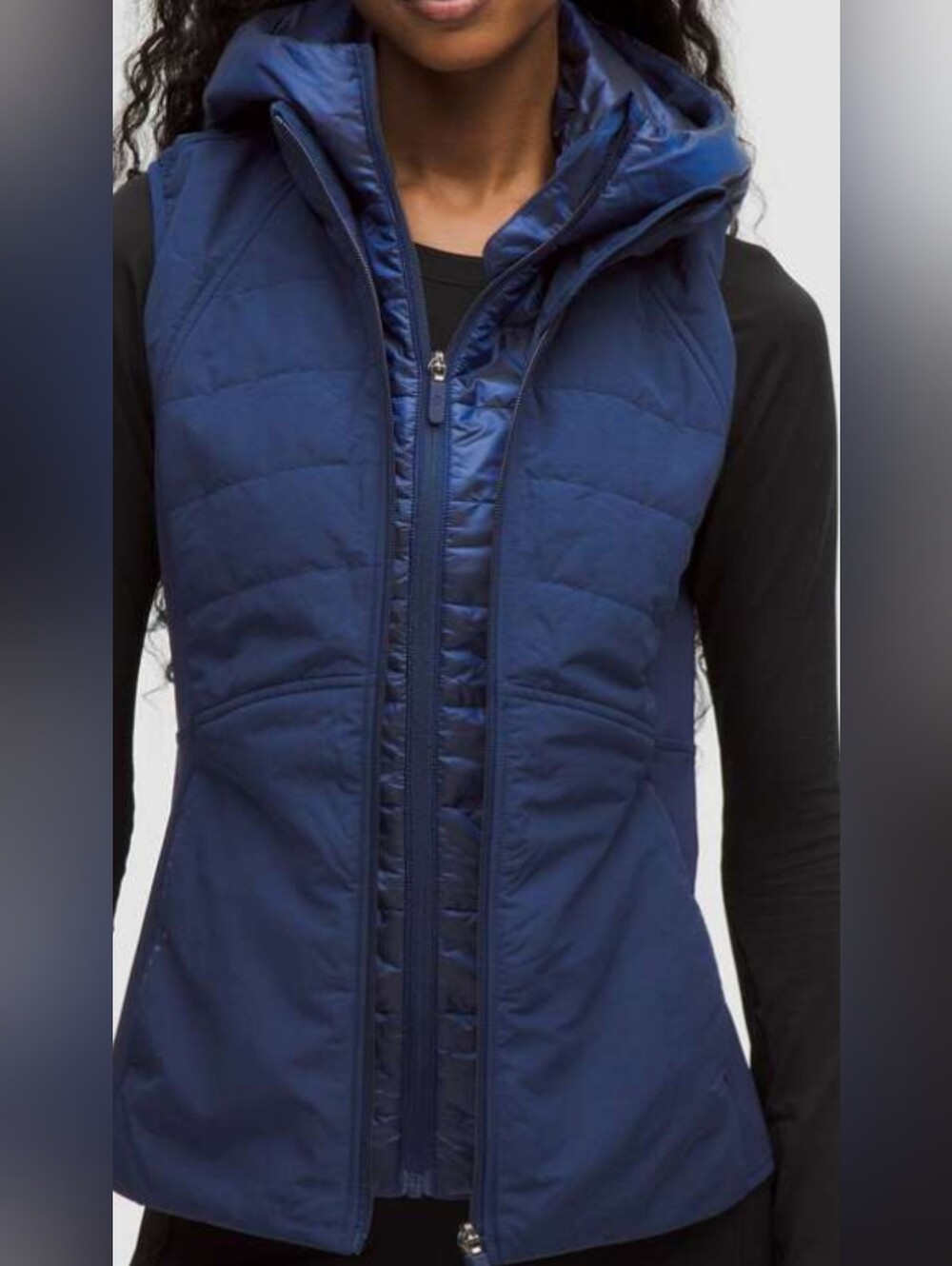Lululemon Women's Another Mile Vest Jacket. Size 14 Club Blue. In New Condition